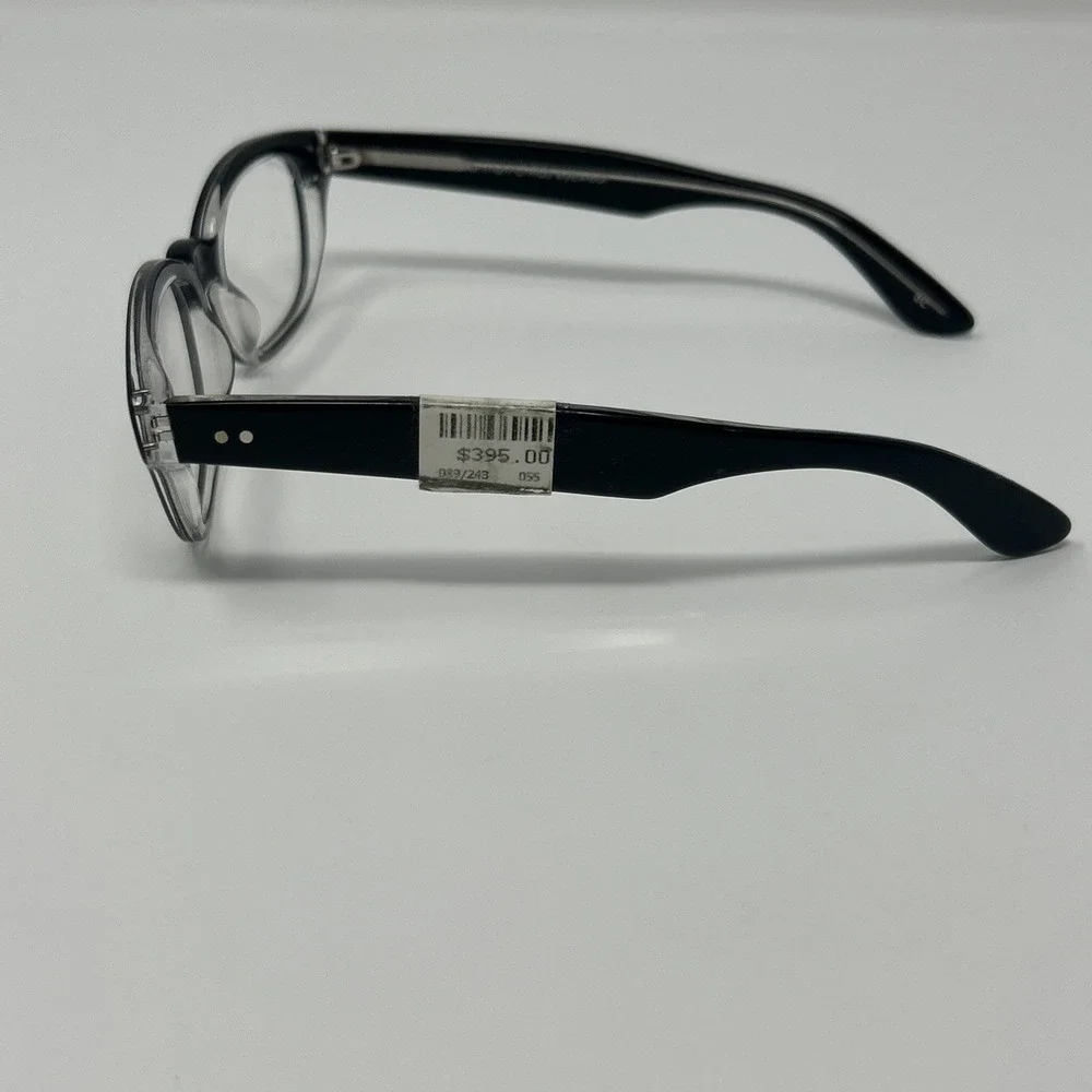 NWT Norman Childs VINTAGE 11 Eyeglass 50-18-140 Unisex Adult Black Cryst Frames